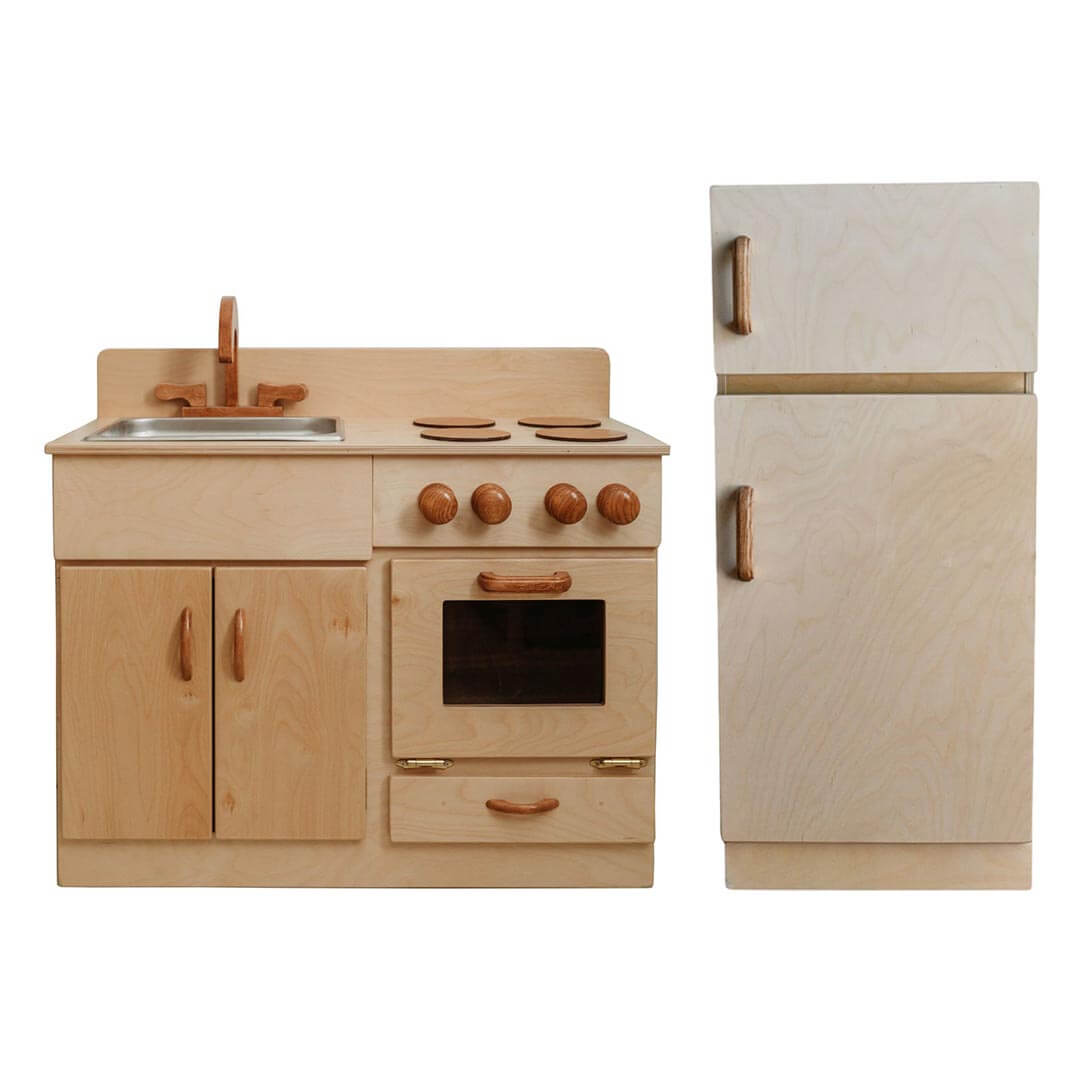 Classic Wooden Kitchen and Refrigerator Bundle– HABA USA
