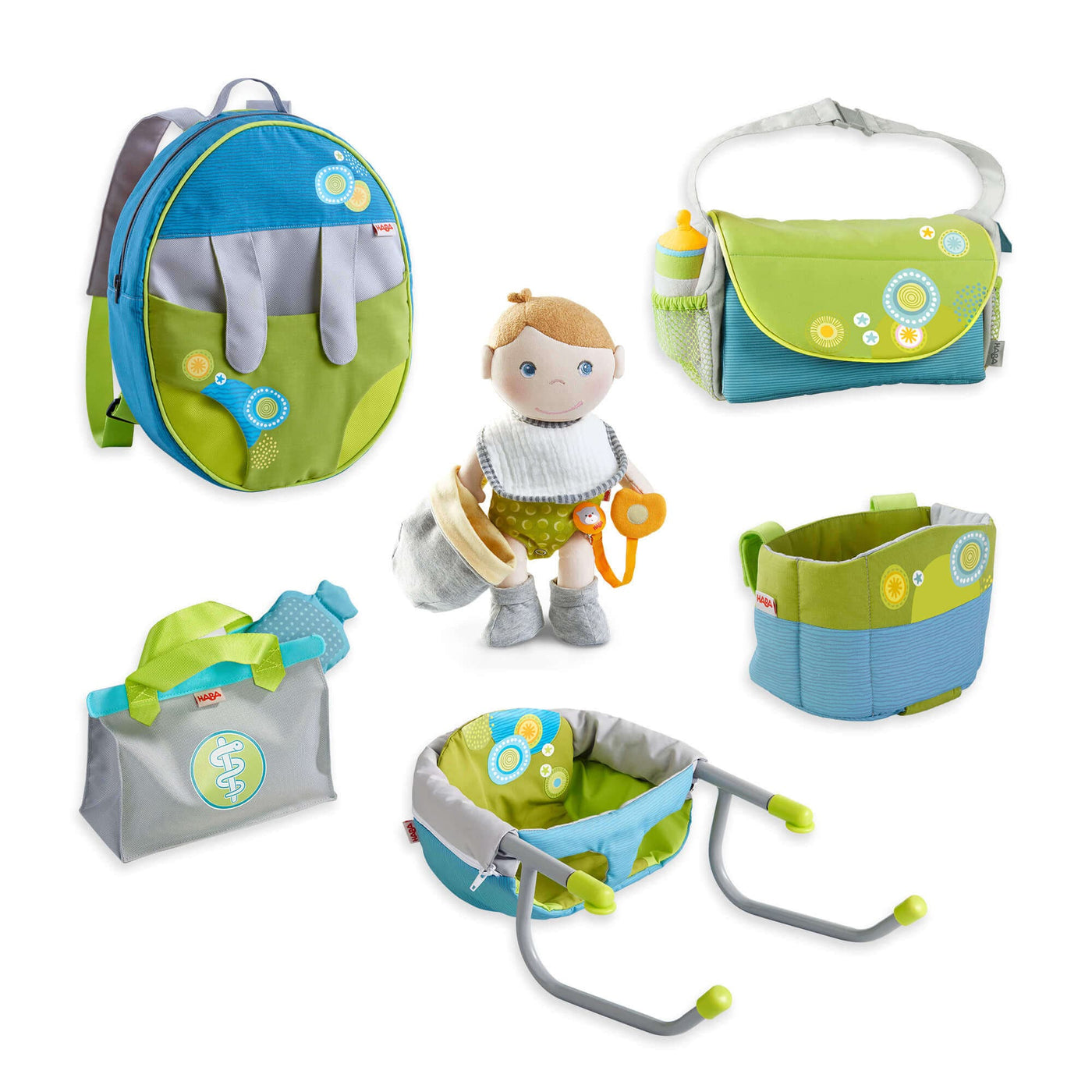 Maxime on the Go: Deluxe Baby Doll Bundle - HABA USA