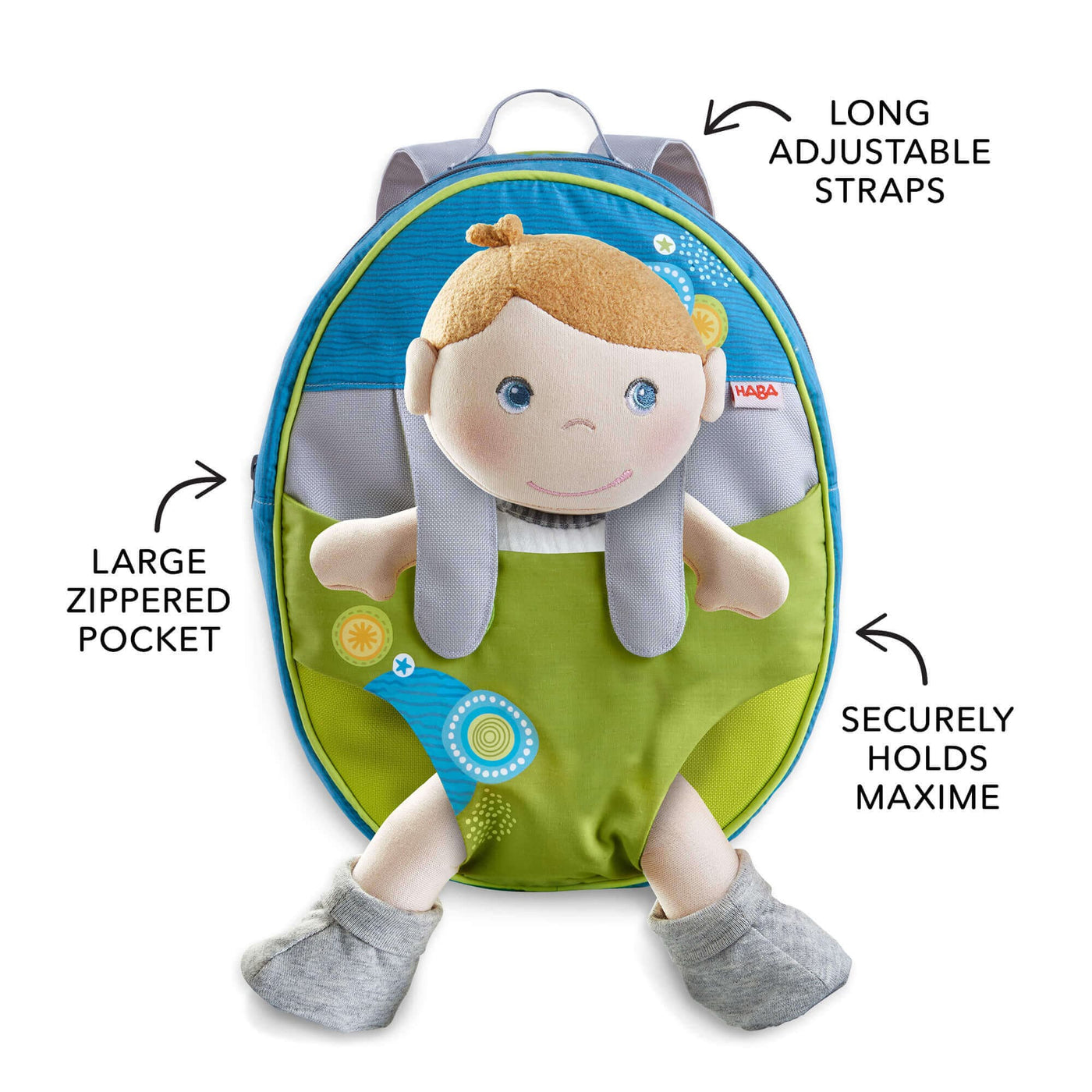 Maxime on the Go: Deluxe Baby Doll Bundle - HABA USA