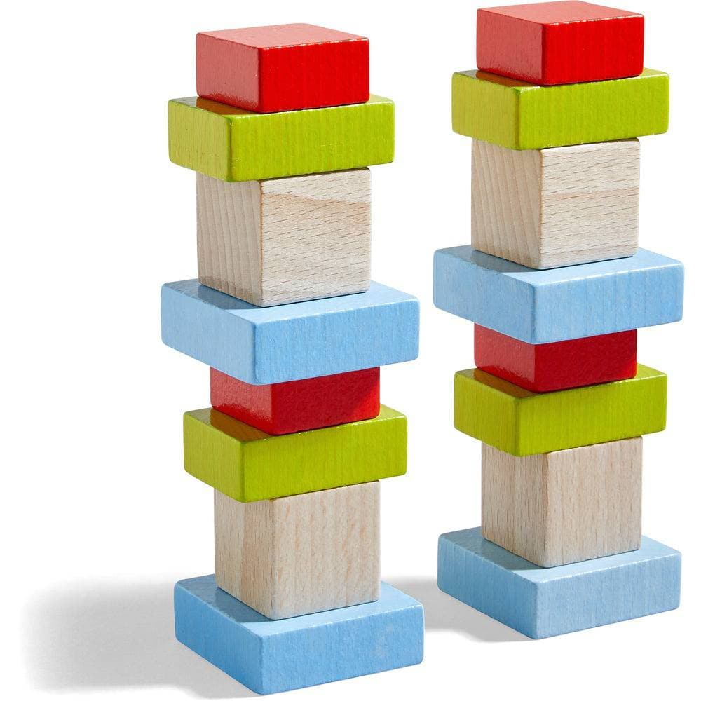 Four by Four 3D Arranging Game Wooden Building Blocks - HABA USA