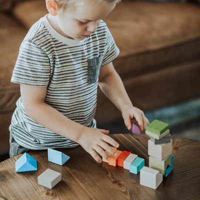 Four by Four 3D Arranging Game Wooden Building Blocks - HABA USA