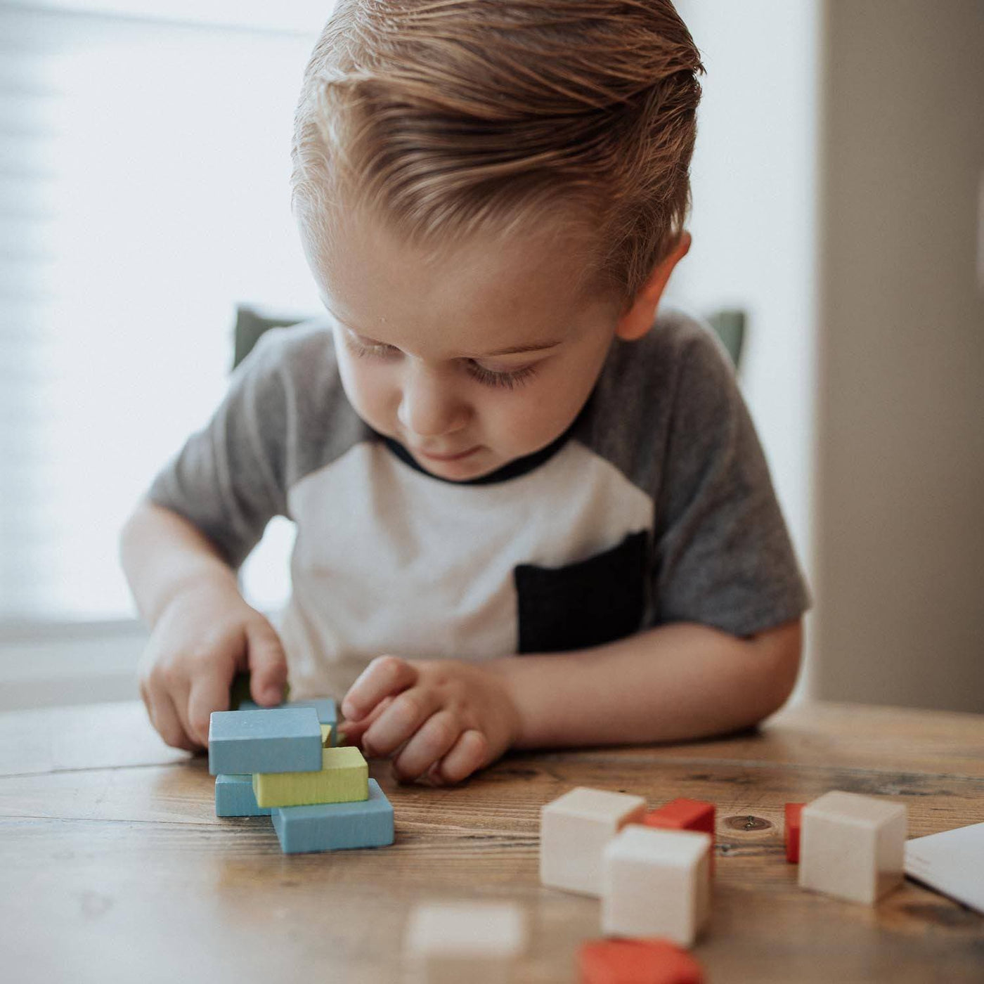 Four by Four 3D Arranging Game Wooden Building Blocks - HABA USA