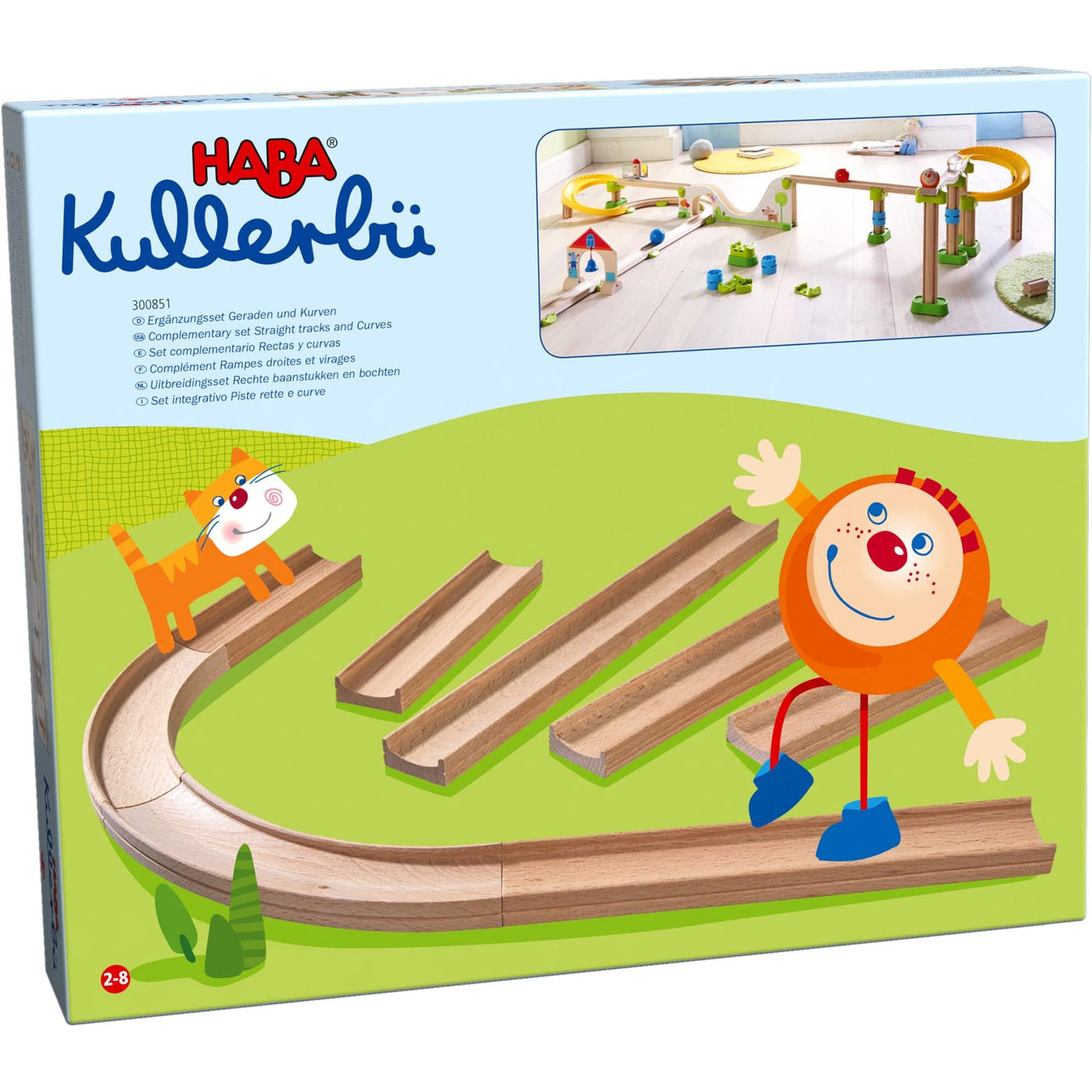 Kullerbu Straight and Curves Track Expansion Set - HABA USA