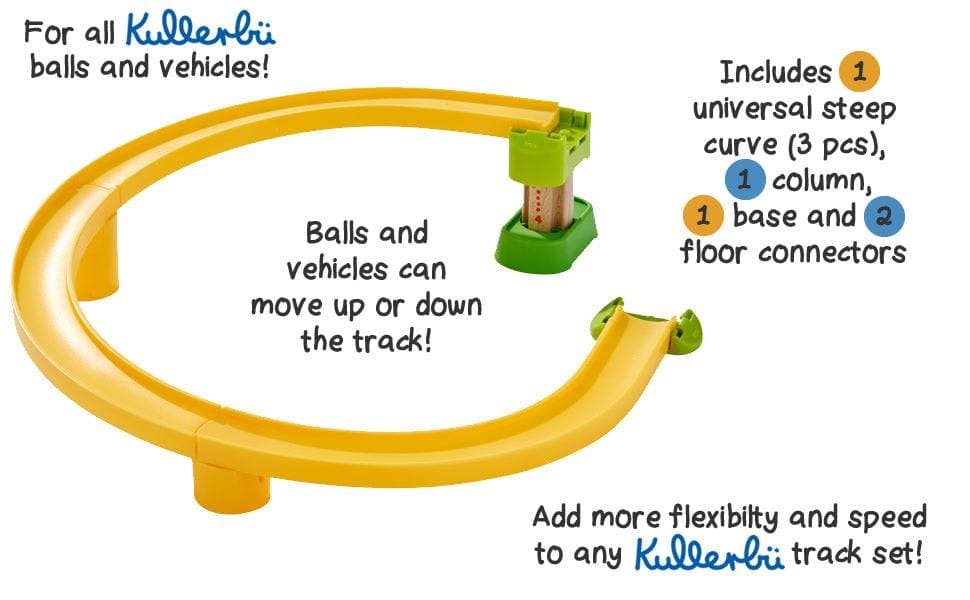Kullerbu Universal Steep Curve Track Accessory - HABA USA