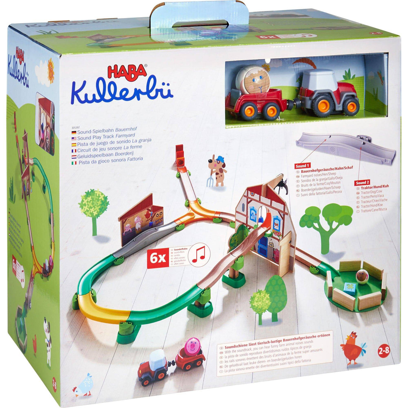 Kullerbu Farmyard Play Track Starter Set with Sound - HABA USA