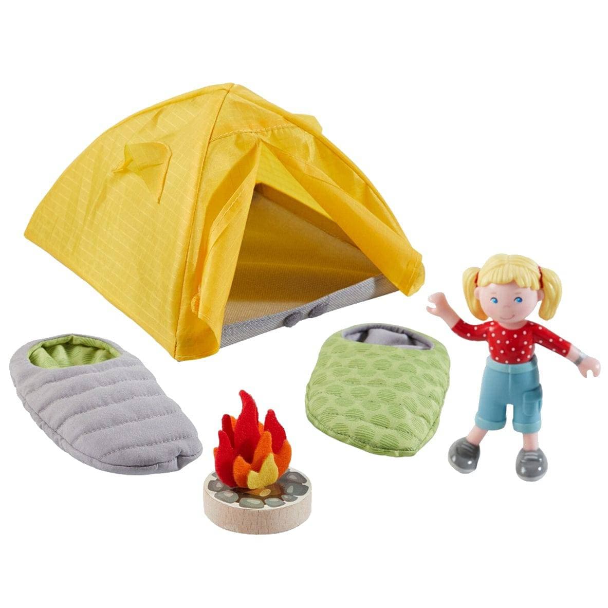 Little Friends Camping Trip Play Set with Sleeping Bags - HABA USA