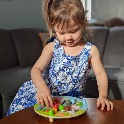 On the Farm Double Sided Motor Skills Board - HABA USA