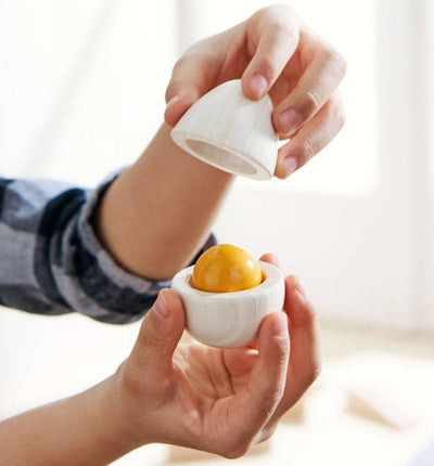 Wooden Eggs with Removable Yolk Play Food - HABA USA