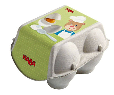 Wooden Eggs with Removable Yolk Play Food - HABA USA