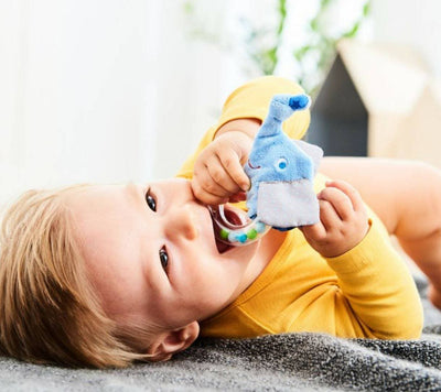 Elephant Rattle with Removable Teething Ring - HABA USA