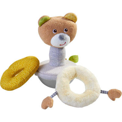 Roly Poly Bear Wobbling Soft Baby Toy with Stacking Rings - HABA USA