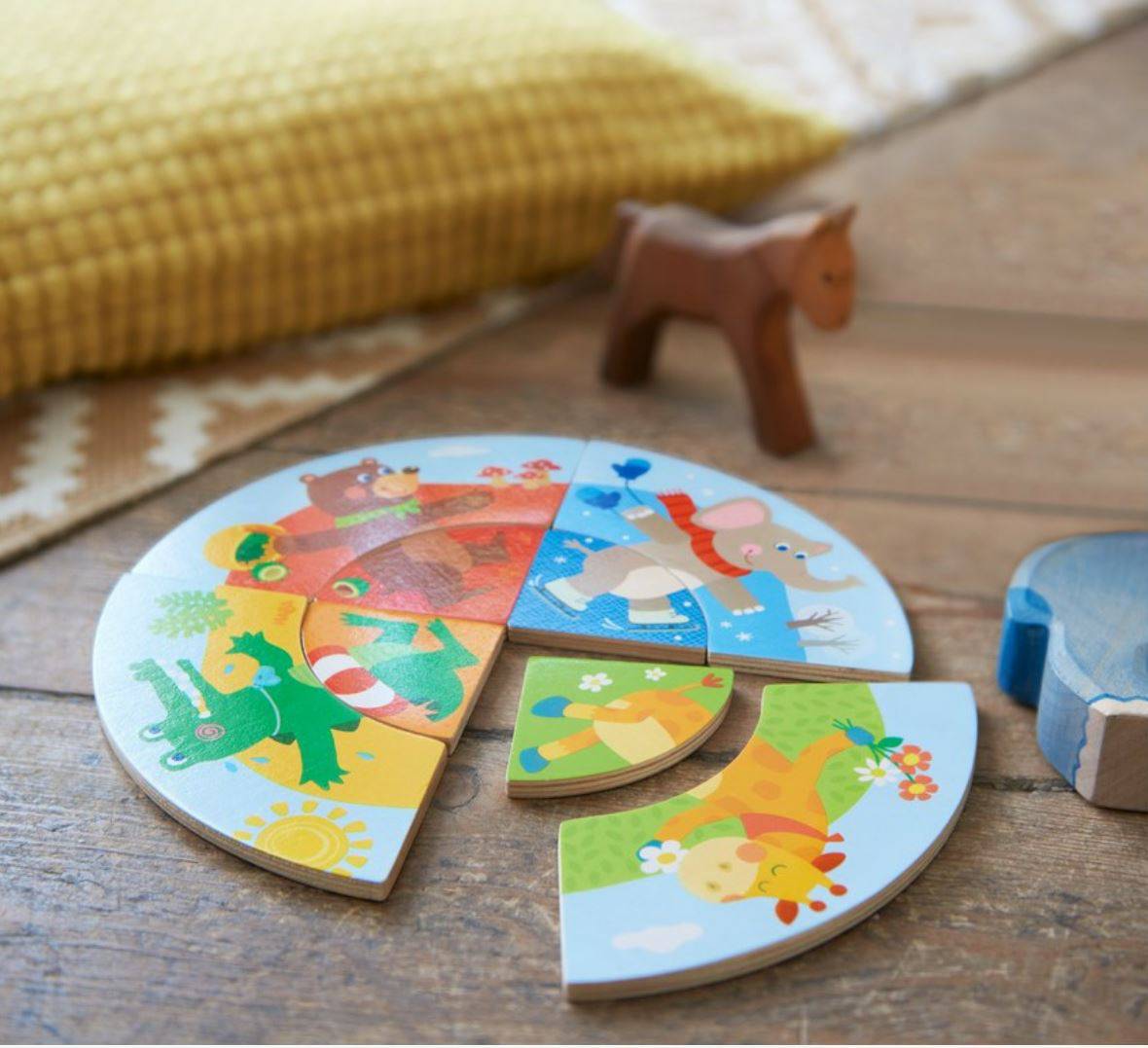 Animal Seasons Wooden Arranging Game - HABA USA