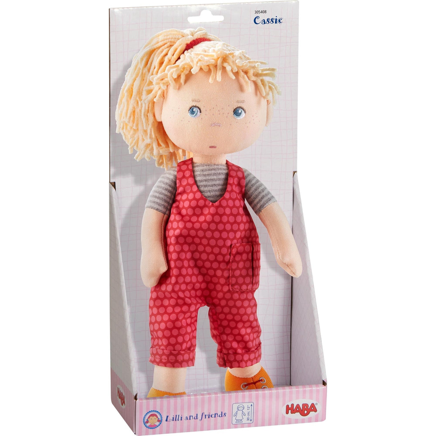 Cassie 12" Soft Doll with Blonde Hair - HABA USA