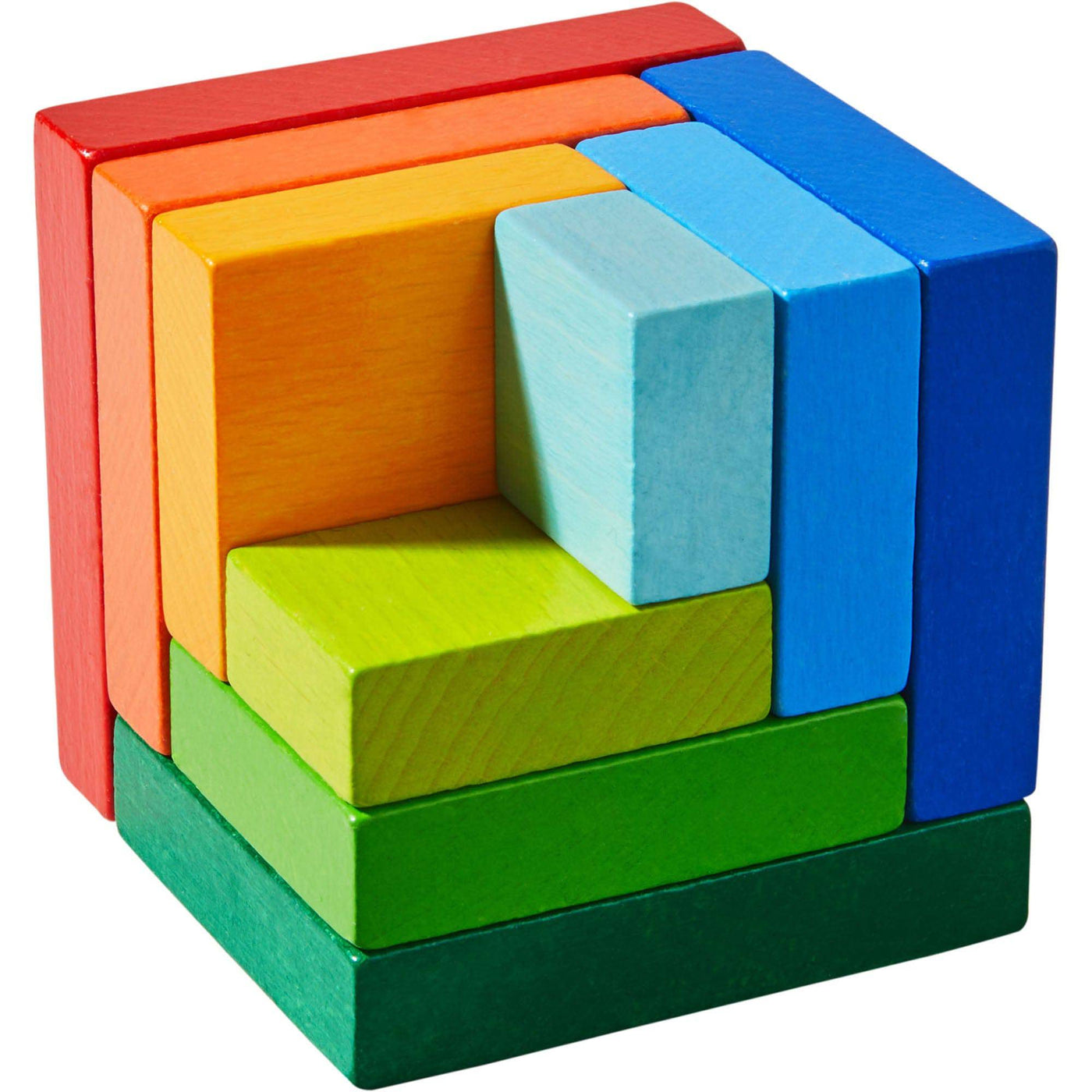 3D Rainbow Cube Arranging Game - HABA USA