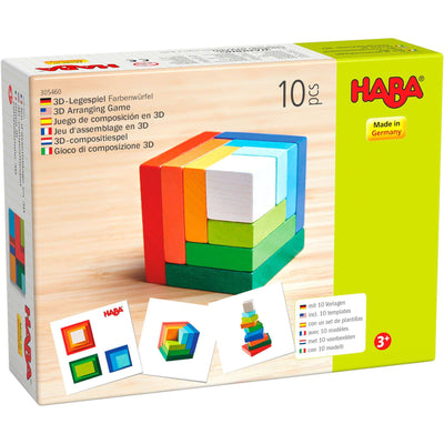 3D Rainbow Cube Arranging Game - HABA USA