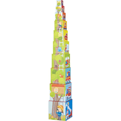 Fire Brigade Sturdy Cardboard Stacking Cubes - HABA USA