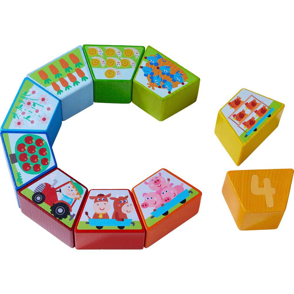 Numbers Farm Wooden Arranging Game - HABA USA