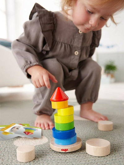 Wobbly Tower Wooden Stacking Game - HABA USA