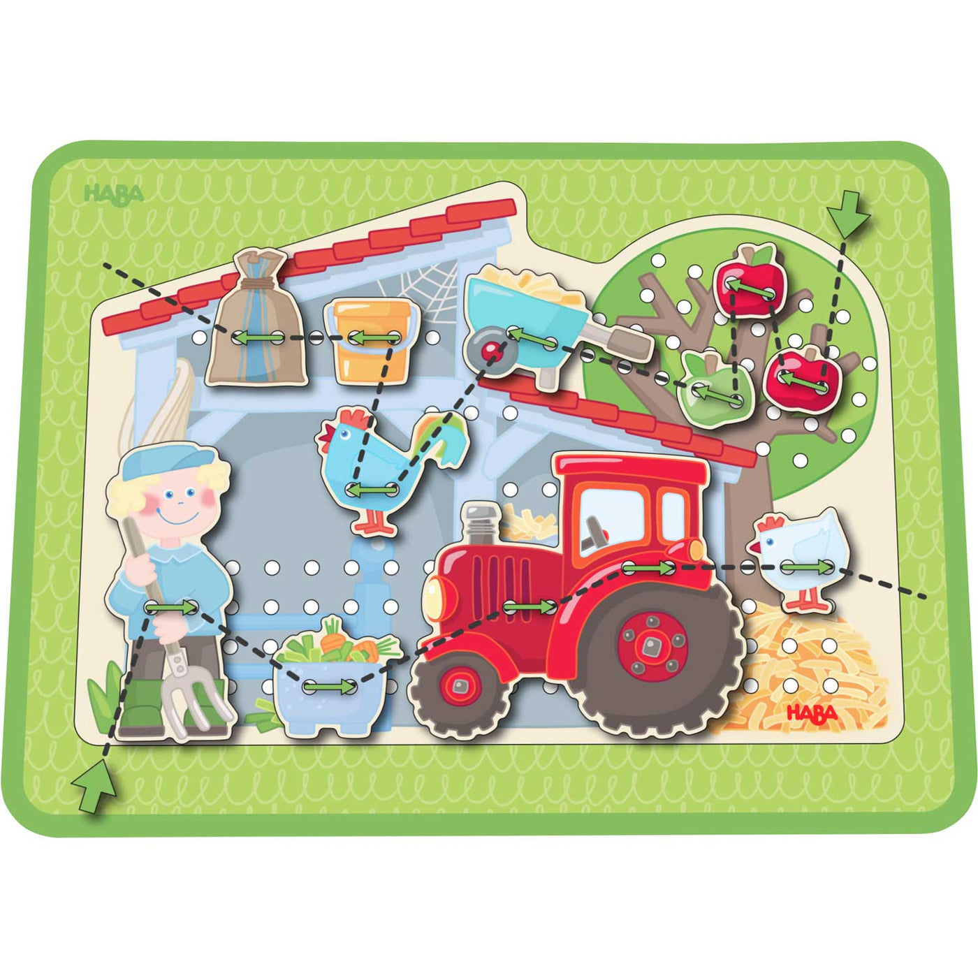 Farm Threading & Lacing Game - HABA USA