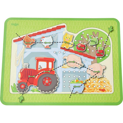 Farm Threading & Lacing Game - HABA USA