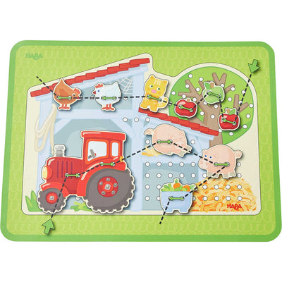 Farm Threading & Lacing Game - HABA USA