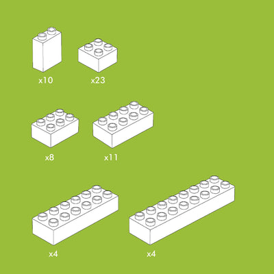 Hubelino White Building Blocks Set - HABA USA