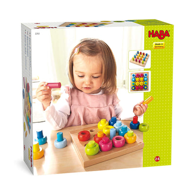 Rainbow Whirls Pegging Game - HABA USA