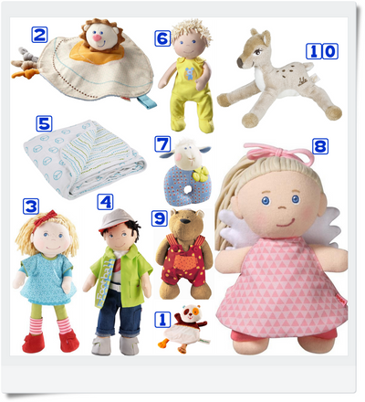 HABA offers multiple security toys for the youngest children