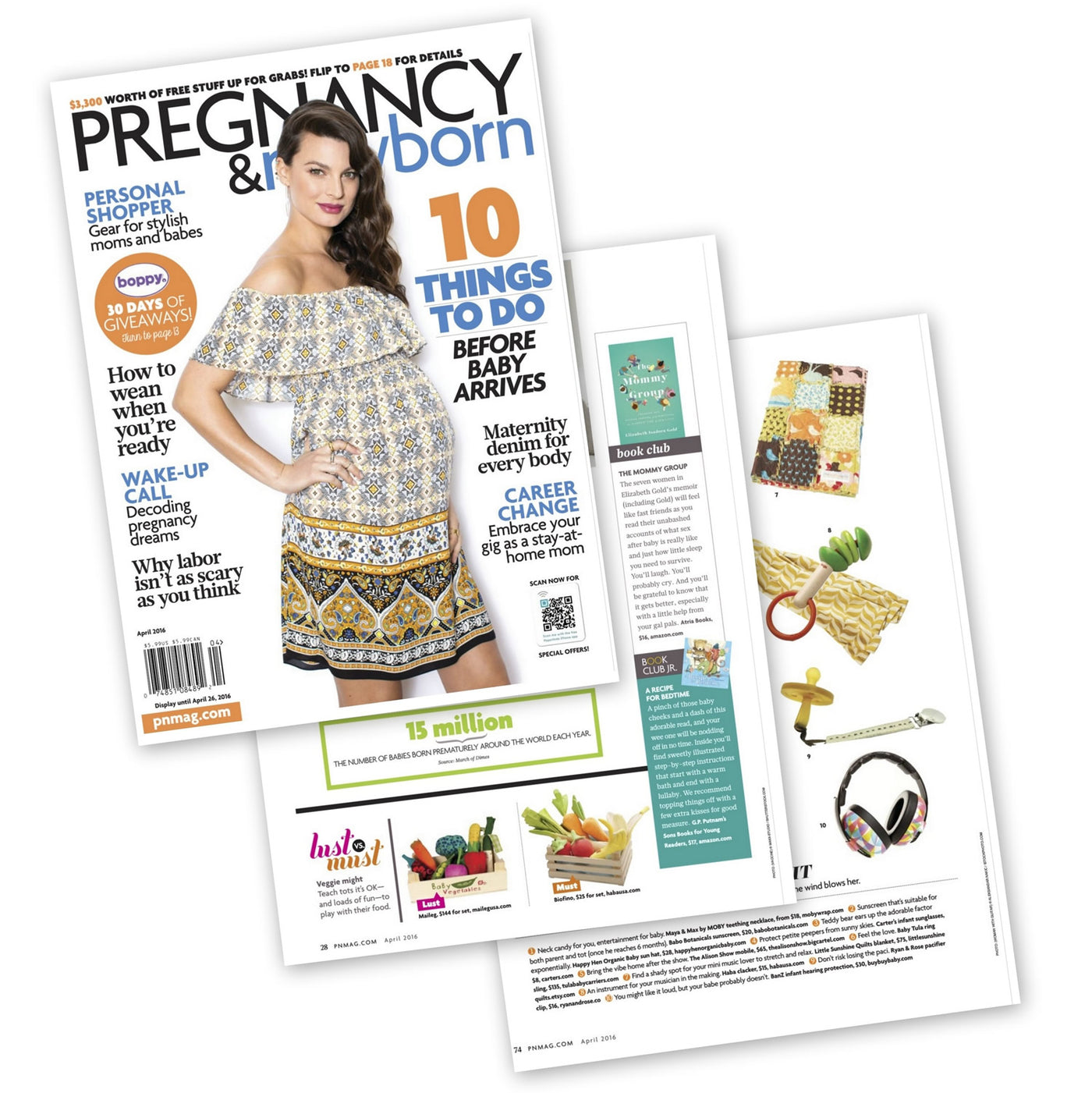 HABA Featured in April 2016 Issue of Pregnancy & Newborn Magazine