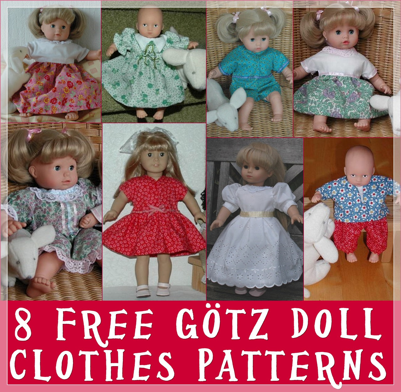 Make Your Own Gotz Dolls Clothes With These FREE & Easy Patterns