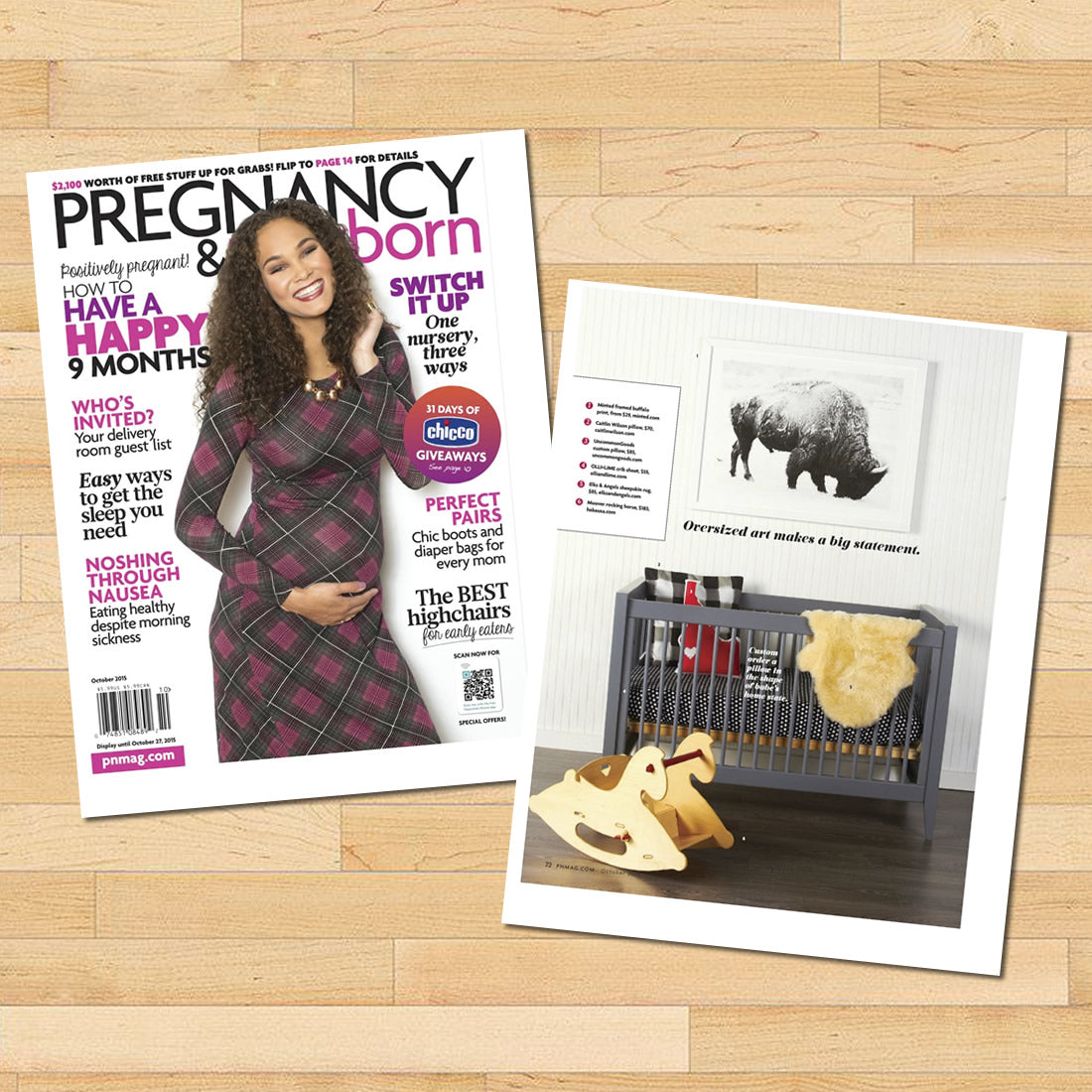 Moover Rocking Horse Featured in Pregnancy & Newborn Magazine