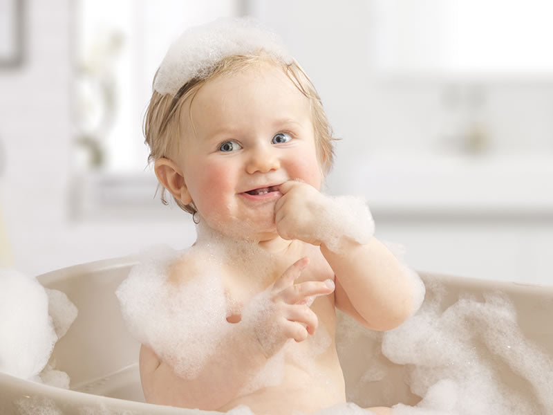 Making Bubble Beards and a Few Other Bath Time Tricks