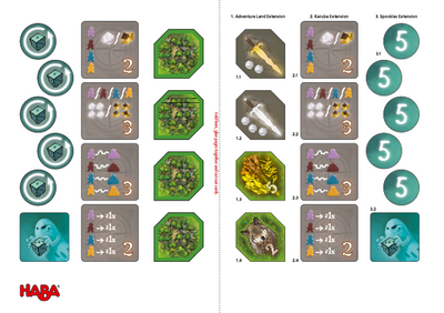 Download Free Expansion Tiles for Karuba, Adventure Land and Spookies