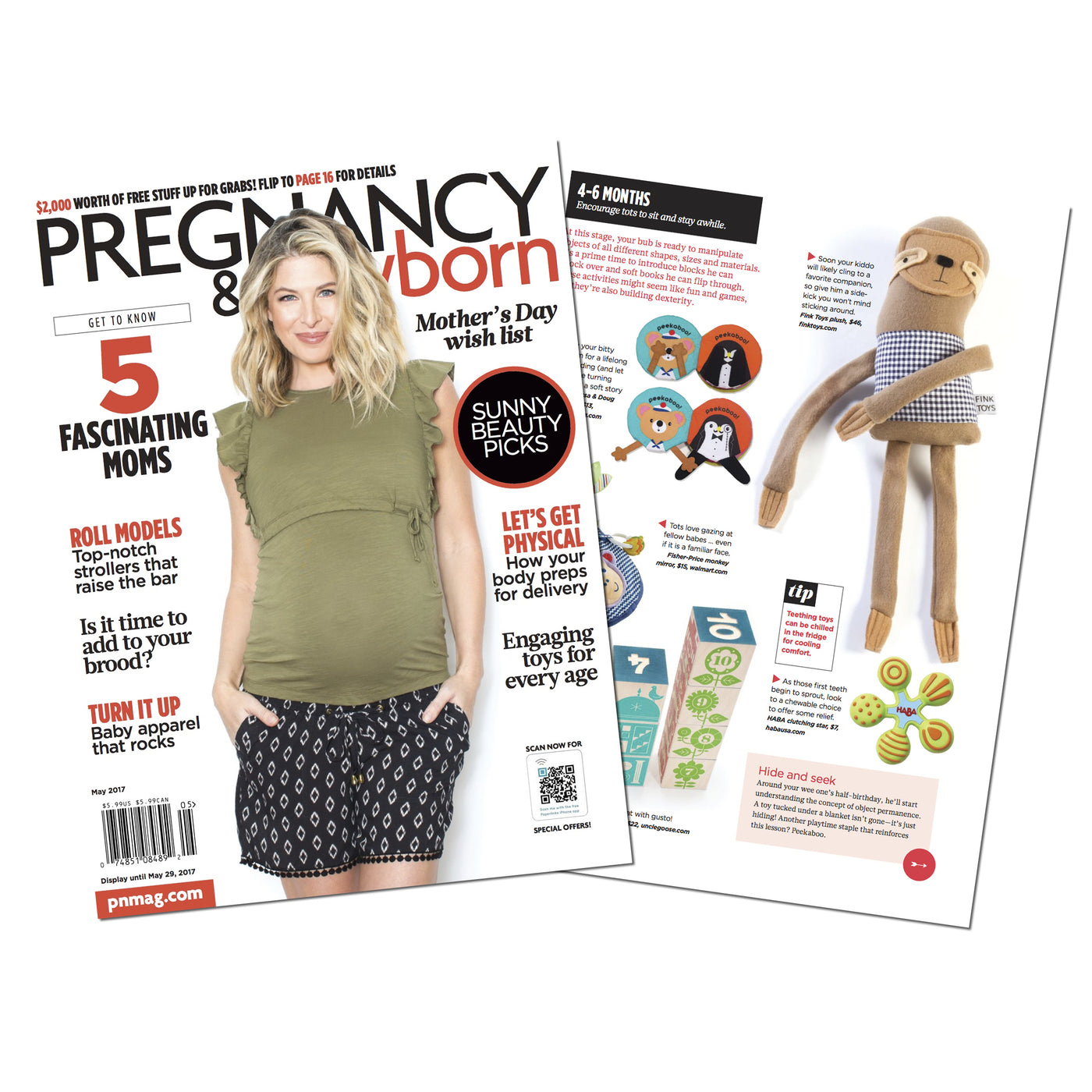 HABA Silicone Star Teether Featured in Pregnancy & Newborn Magazine