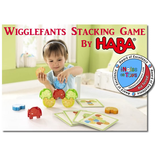 HABA Wigglefants Stacking Game Receives "Kid Tested" Award of Excellence from The Noise on Toys