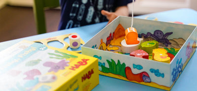 haba toys my very first games here fishy