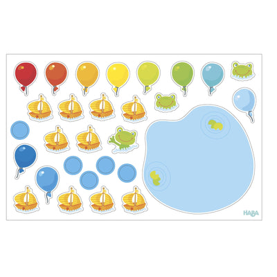 Magnetic balloons, ships, frog for magnetic game