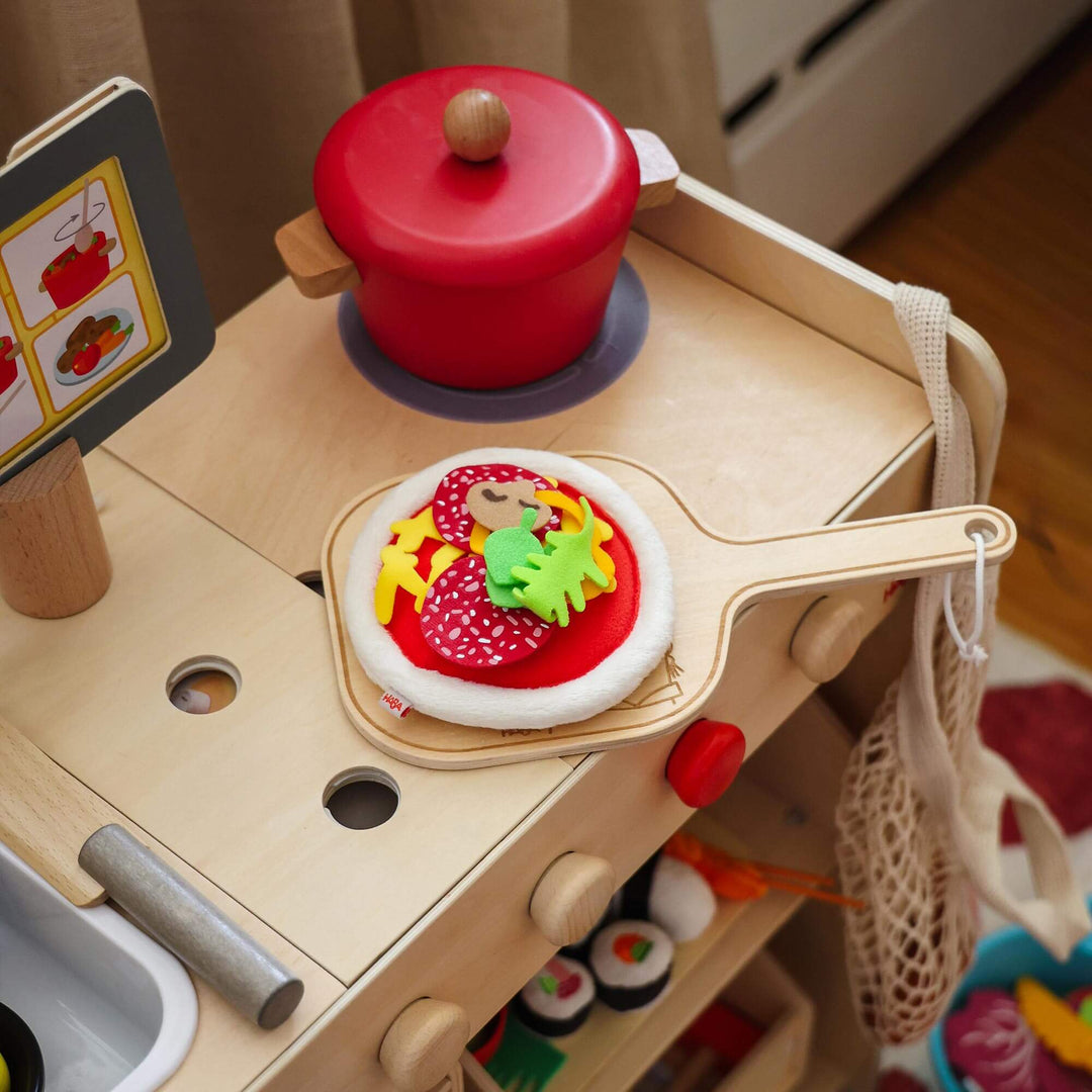 Tanner – Pizza Dr. Oetker En Bois – Jouet De Coupe Réaliste – Dès 3 Ans – Jeu De Rôle Et D’imitation – Accessoire De Cuisine
