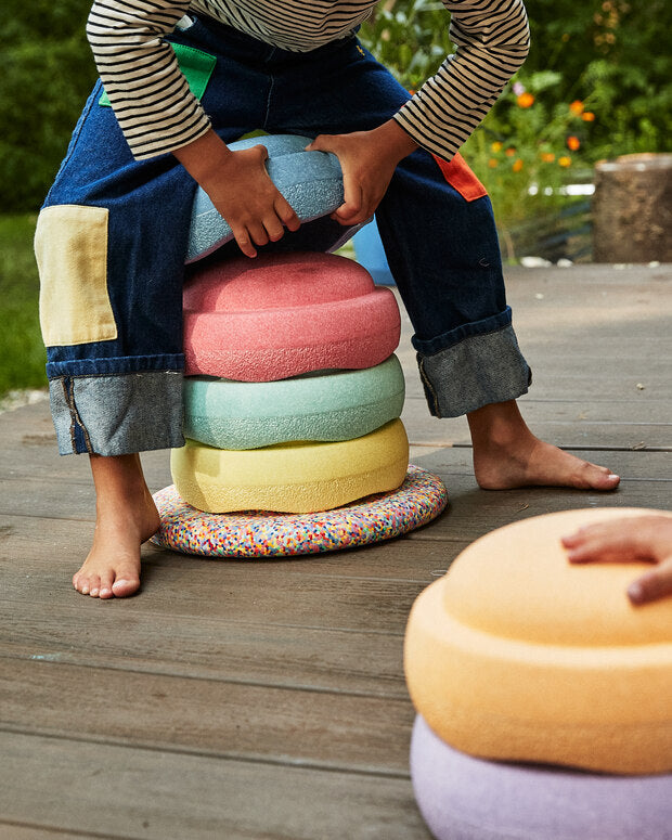 【新品未使用】stapelstein 6点＋バランスボード1点＋ミニ Stapelstein Balance and Stepping Stone Set– HABA USA