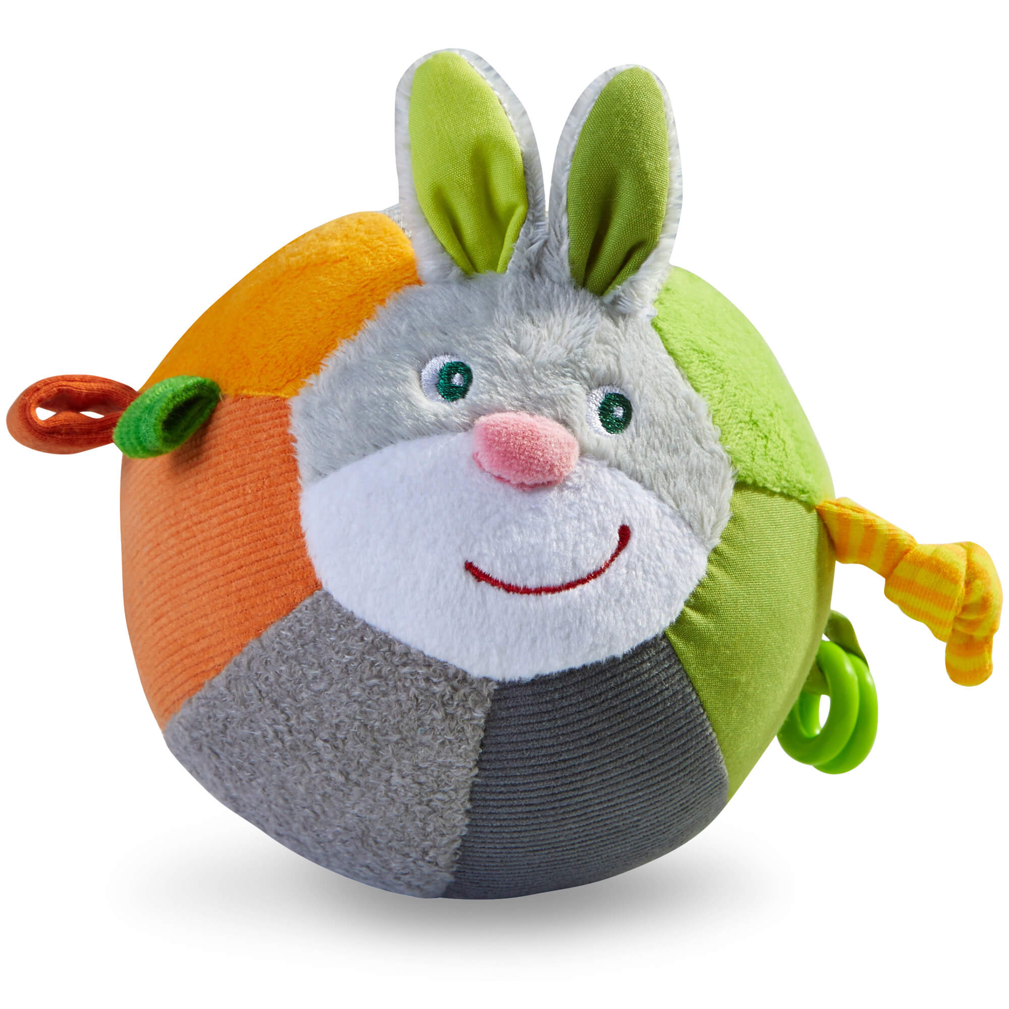 Bouncing Ball Rabbit Soft Bunny Ball with Rattling Effects– HABA USA