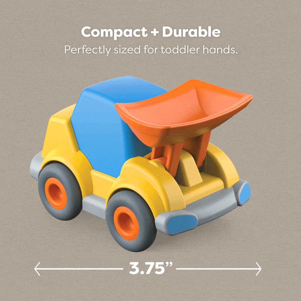 HABA wheel loader is compact and durable measuring 3.75 inches long