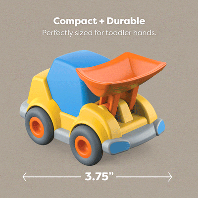 HABA wheel loader is compact and durable measuring 3.75 inches long