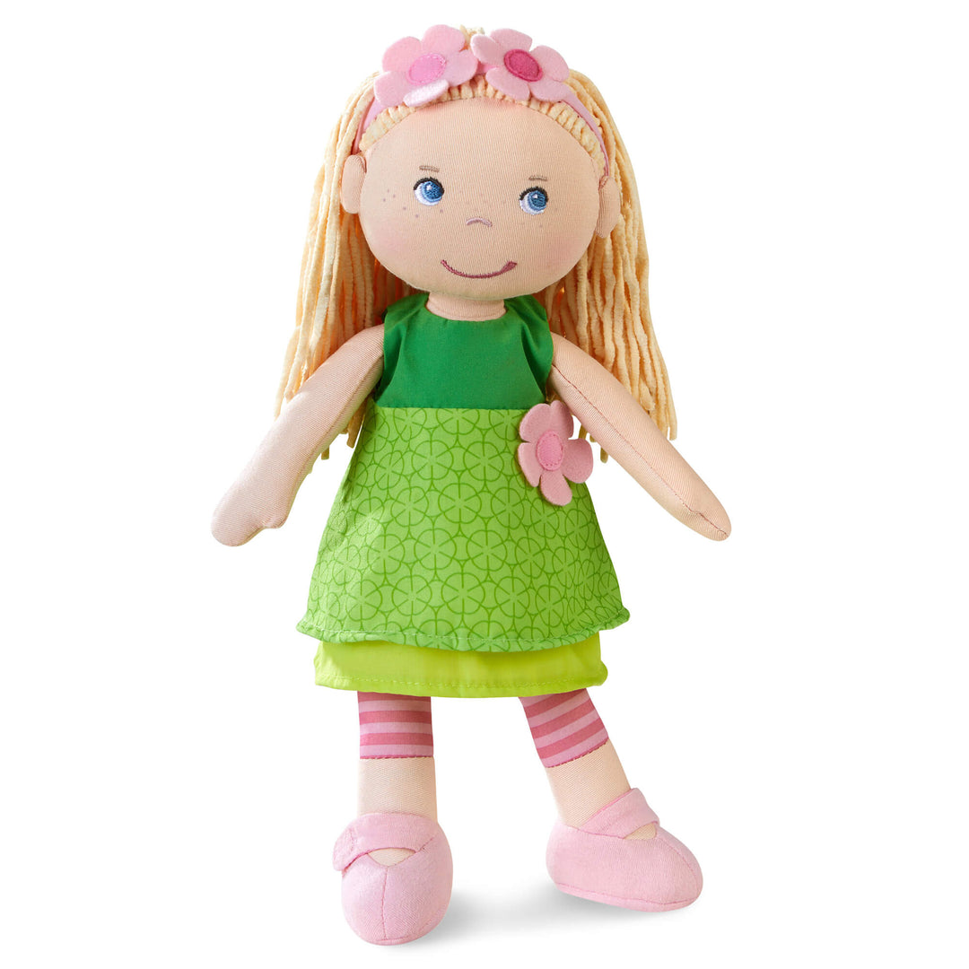 Muñeca De Tela HABA Mirli – 20 Cm, Suave Y Lavable, Con Cara Bordada Y Vestido Removible, Para Bebés Desde 6 Meses