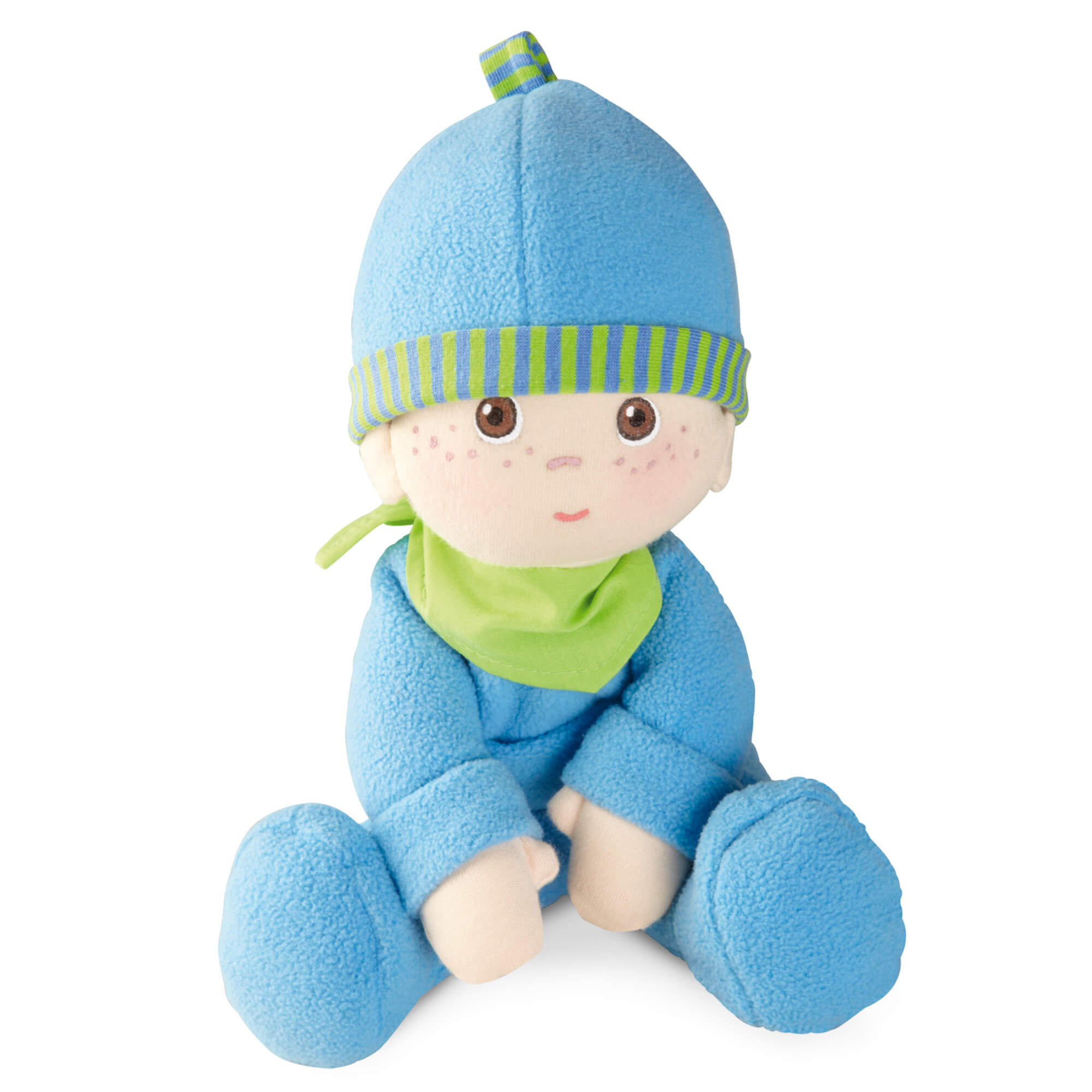 Snug Up Doll Luis Blue Baby Doll | HABA USA