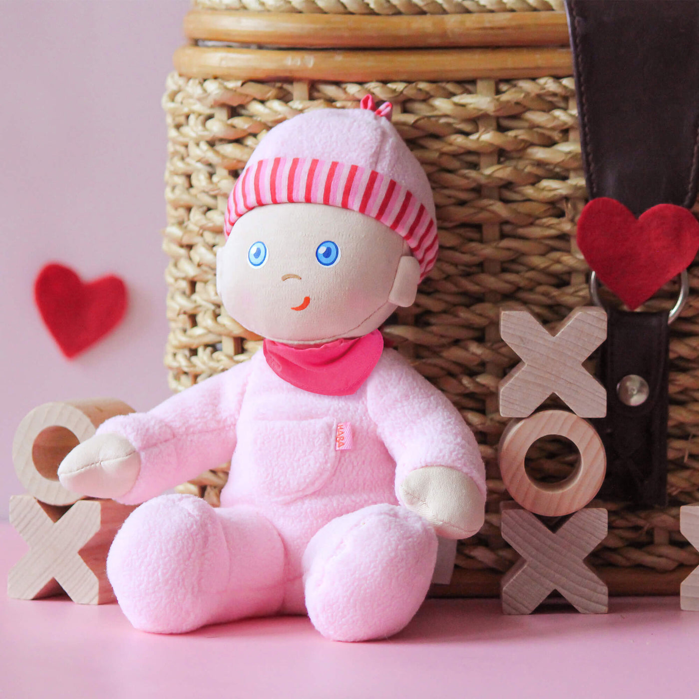 Snug Up 8” Pink Baby Doll | Plush Toys for Babies | HABA USA
