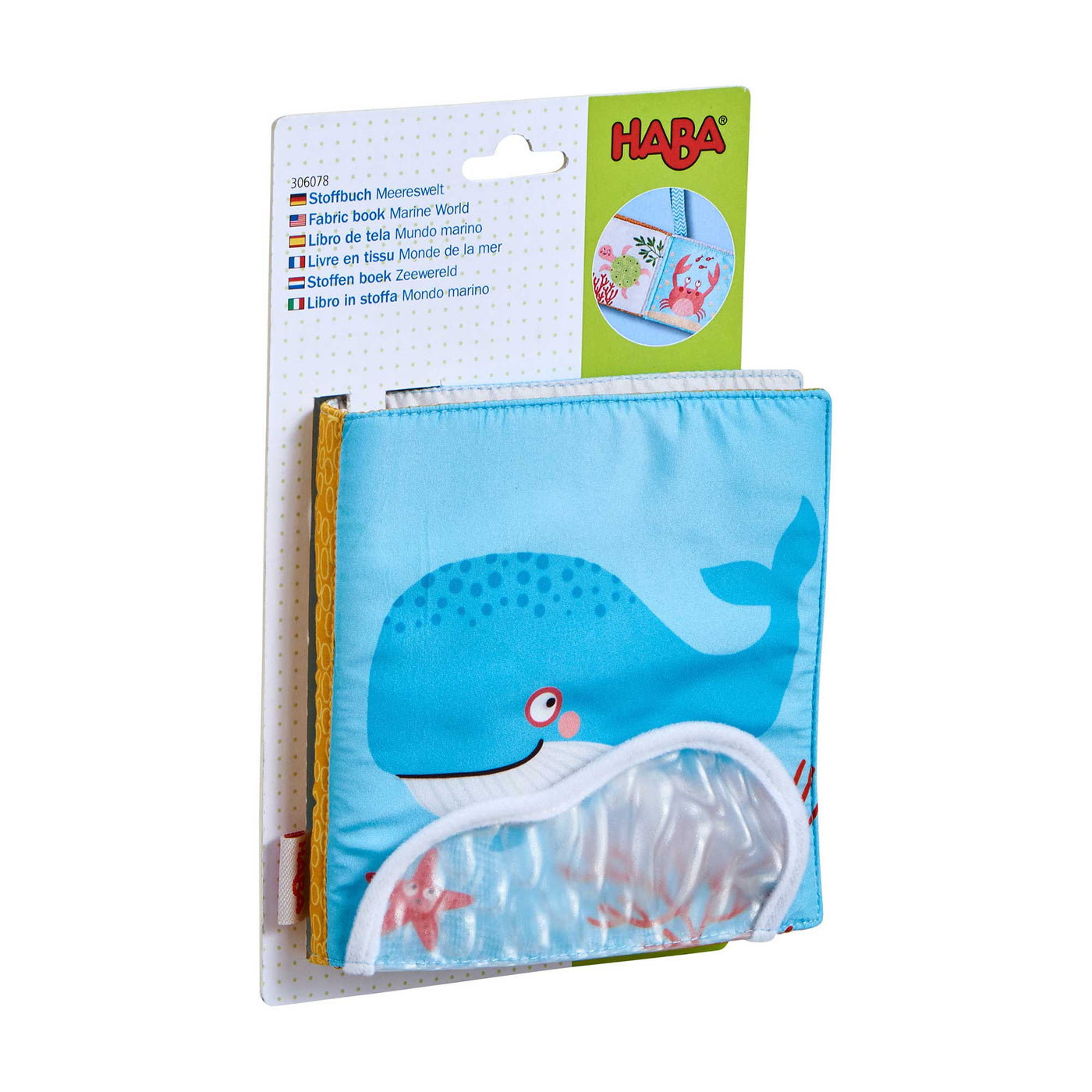 HABA Marine World Soft Book with packaging
