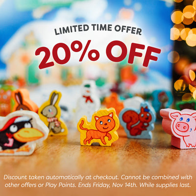 Limited time offer - now 20% off- Colorful wooden animals from HABA My First Advent Calendar 