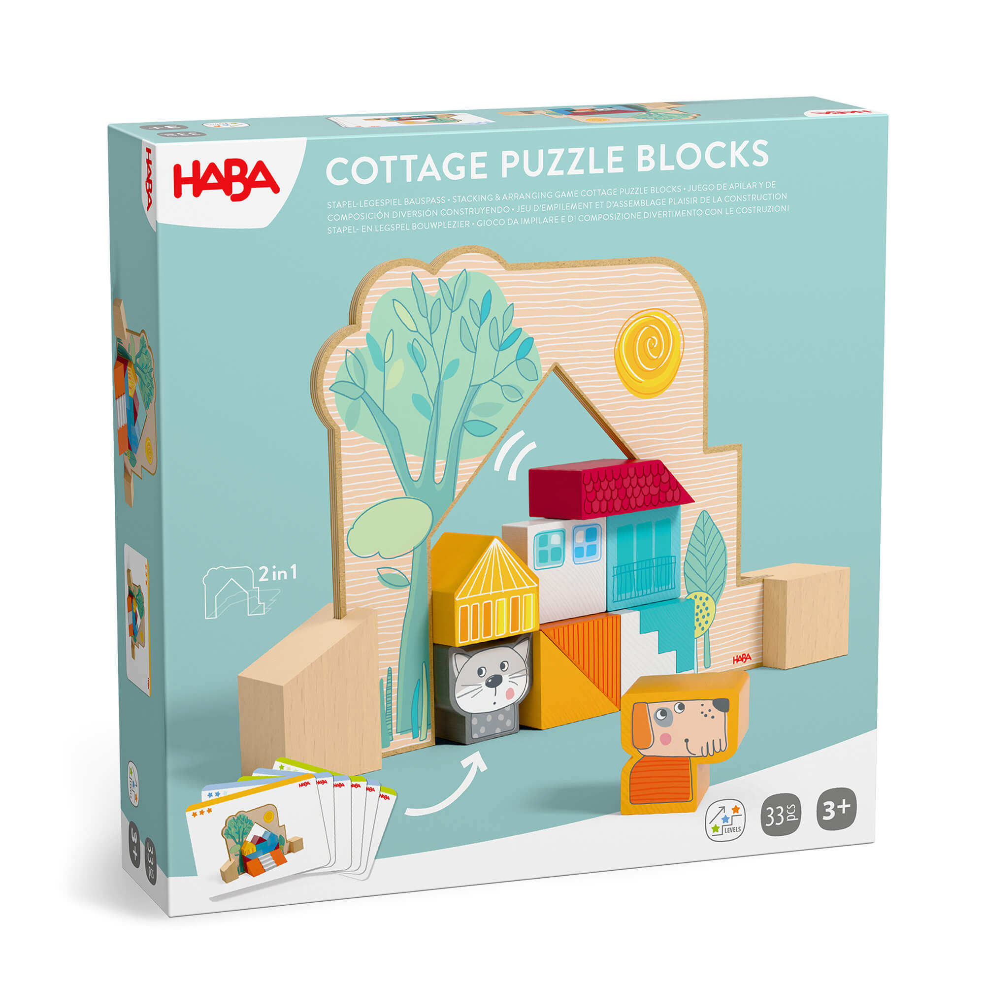 Cottage Puzzle Blocks Game for Ages 3 and Up– HABA USA
