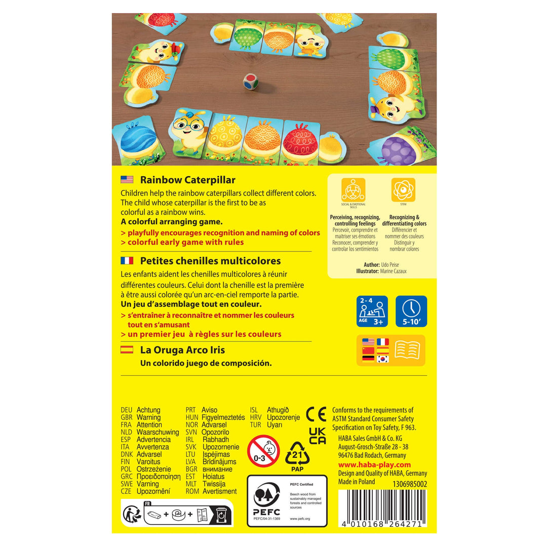 Rainbow Caterpillar Arranging Game Rainbow Caterpillar Arranging Game