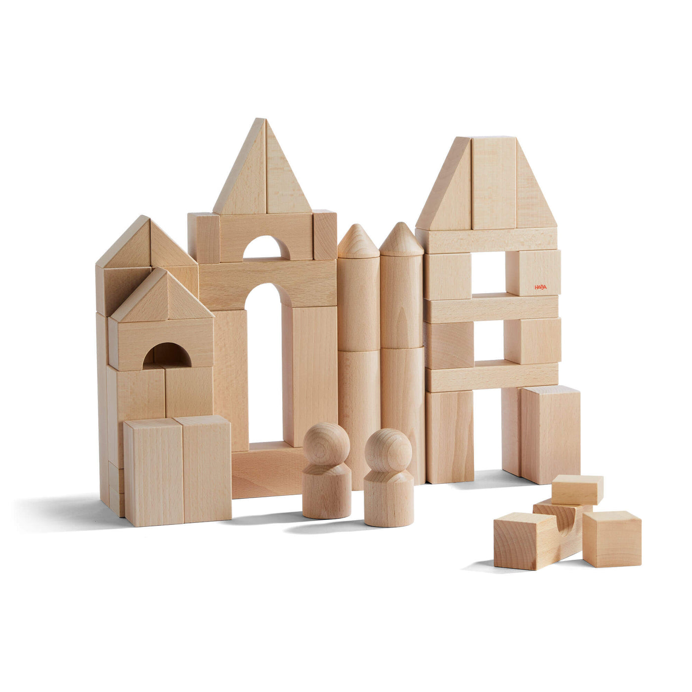 All Basic Blocks Large Natural Wood Starter Blocks Set | HABA USA